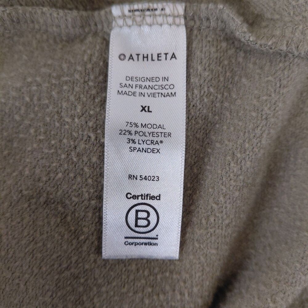 Athleta Oversized LS Moss Green Turtleneck Size XL - Picture 7 of 7